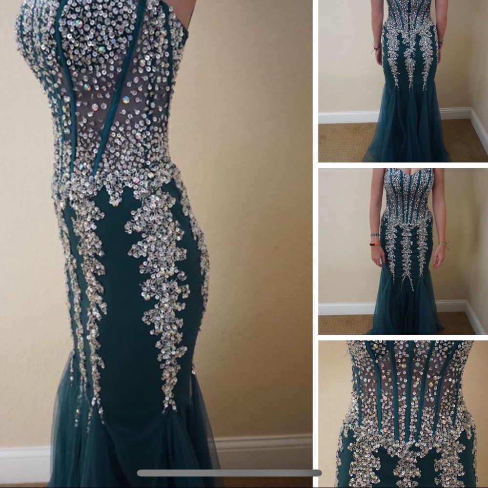 Emerald Green Prom Dress